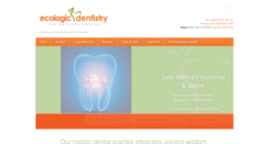 Desktop Screenshot of ecologicdentistry.com